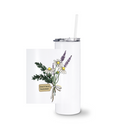 Don't Be A Bummer | White Tumbler With Straw