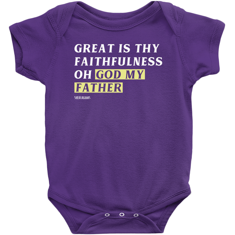Great Is Thy Faithfulness Oh God My Father | Onesie