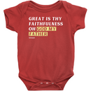 Great Is Thy Faithfulness Oh God My Father | Onesie